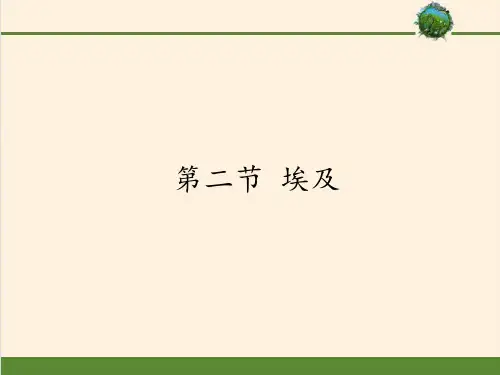 湘教版初中地理七年级下册课件-8.2 埃及7