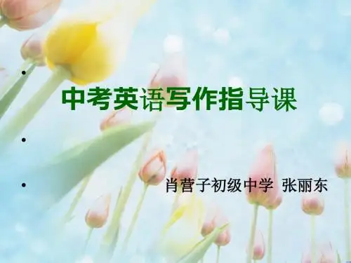 中考英语写作指导课课件(18张)