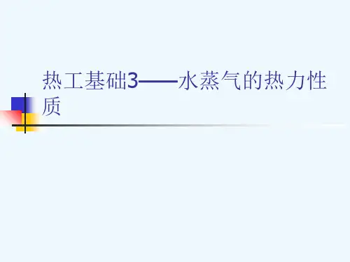 HTRI 3-水蒸气的热力性质(3学时)