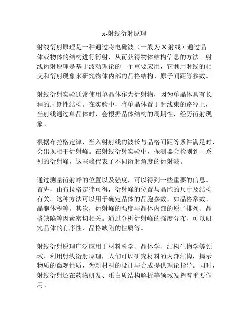 x-射线衍射原理