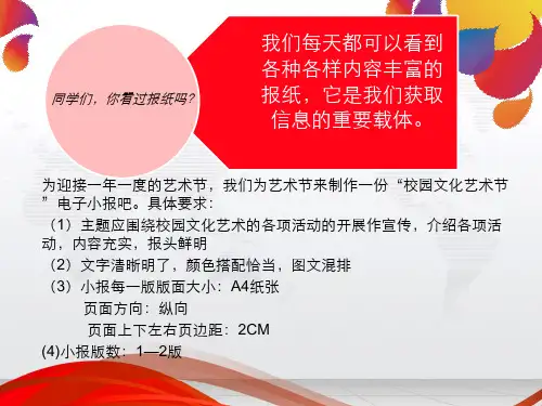 WORD 策划 电子小报 ppt课件