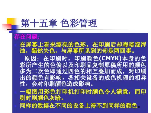 色彩管理 印刷色彩学PPT