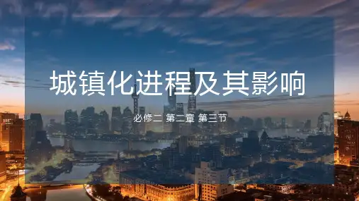 2.3城镇化进程及其影响公开课