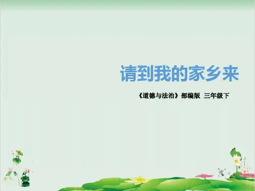 部编版道德与法治请到我的家乡来PPT课件完美1