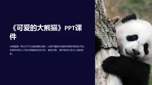 《可爱的大熊猫》课件