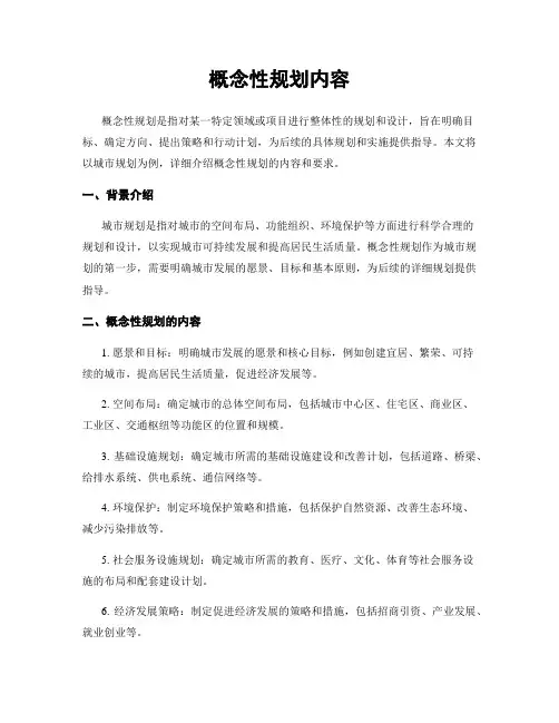 概念性规划内容