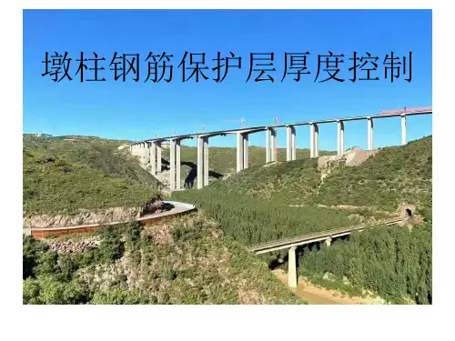 3、墩柱保护层厚度控制
