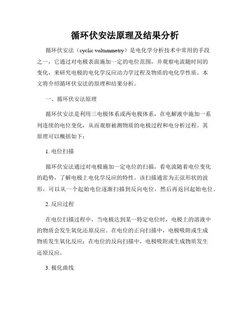循环伏安法原理及结果分析
