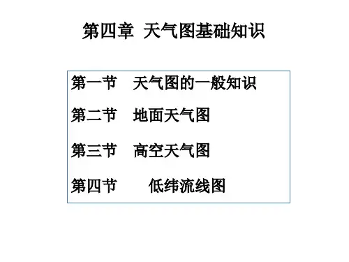 第四章天气图基础知识PPT
