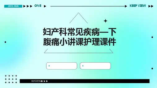 妇产科常见疾病—下腹痛小讲课护理课件