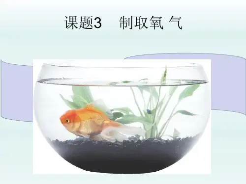 氧气的制法-九年级化学人教版上册