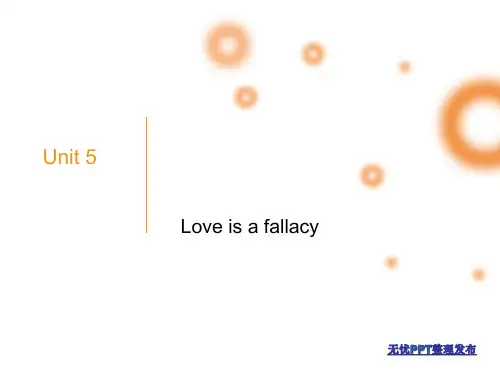 Lesson 5 Love is a Fallacy[1]