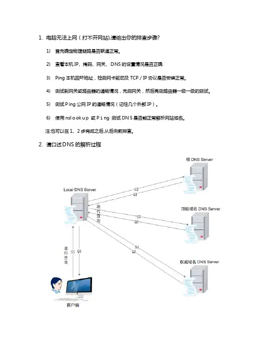 桌面运维面试题【范本模板】