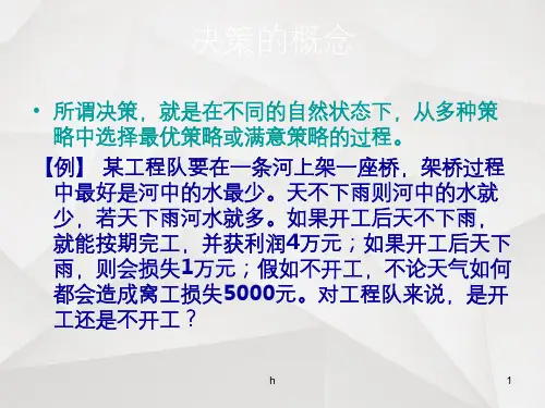 运筹学—第十三章 决策分析
