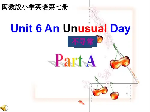 六年级上册   英语课件 第七册Unit6partA( 闽教版2019)