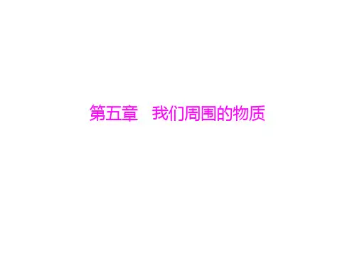 2013年广东省中考物理复习课件：第五章 我们周围的物质