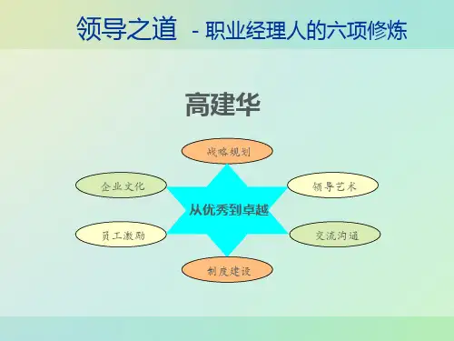 【领导管理技能】领导之道上