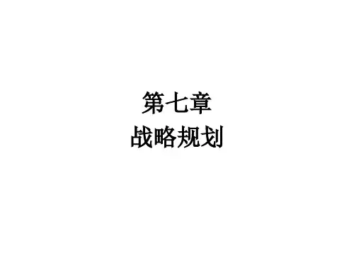 第七章战略规划