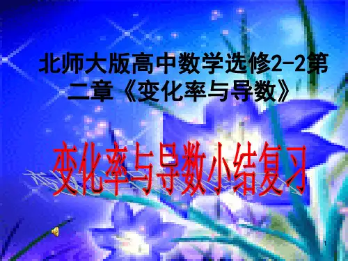 北师大版变化率与导数 PPT