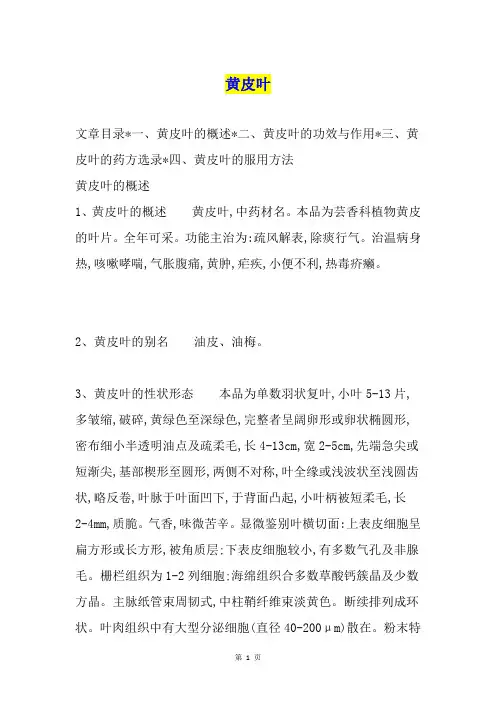 黄皮叶