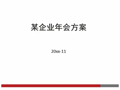 某企业年会方案(PPT44页)