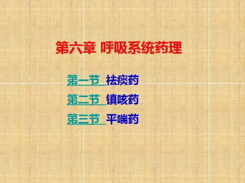 兽医药理学 第六章 呼吸系统药理