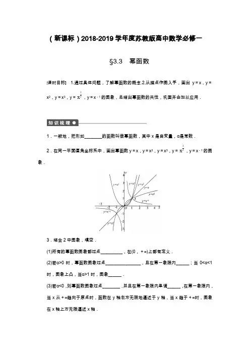 2019—2020年苏教版高中数学必修一《幂函数》课时练习及解析.docx