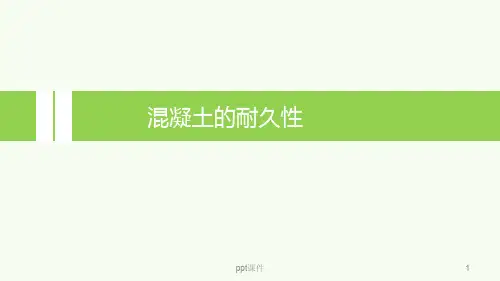 混凝土的耐久性  ppt课件