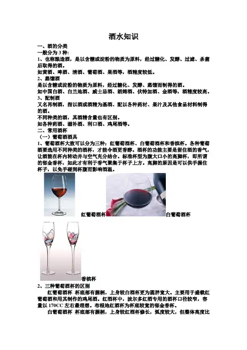 酒水常识