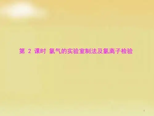 高中化学新人教版必修一导与练 4.2第2课时氯气的实验室制法及氯离子检验同步教学