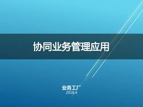 CAP4业务管理应用介绍V3