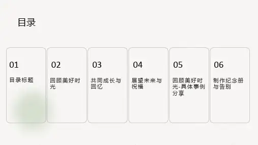 小学班会课件-美好的回忆