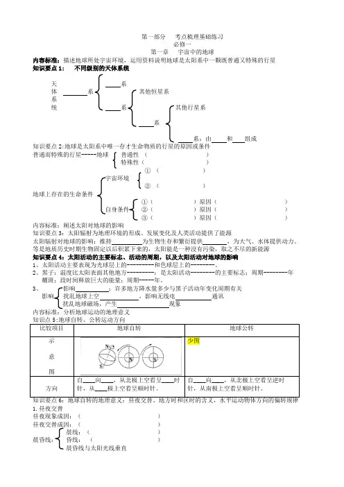 天津高中地理会考一飞冲天知识点电子版分解