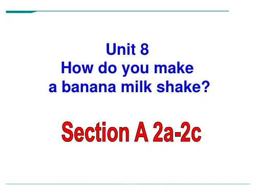 人教版初中英语八年级上册U-8SectionA-2a-2c-课件