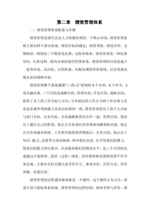 第二章绩效管理体系