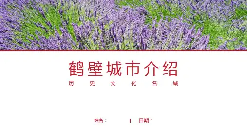 鹤壁介绍-鹤壁简介PPT(经典版)