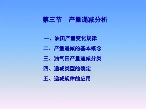 4.3产量递减分析详解