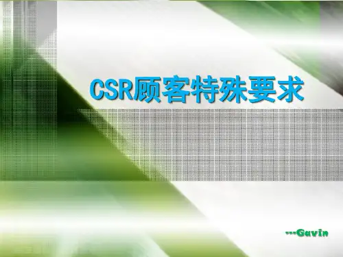 CSR培训资料