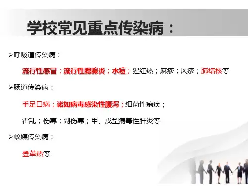 学校冬春季传染病防控要点ppt课件