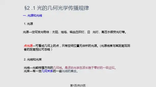 几何光学三定律PPT课件
