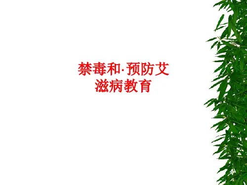 [课件]禁毒和·预防艾滋病教育PPT
