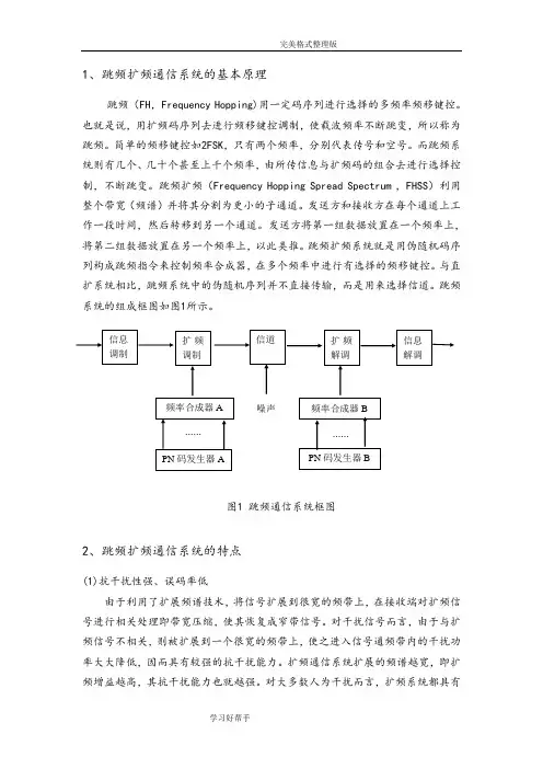 基于Matlab跳频扩频系统设计