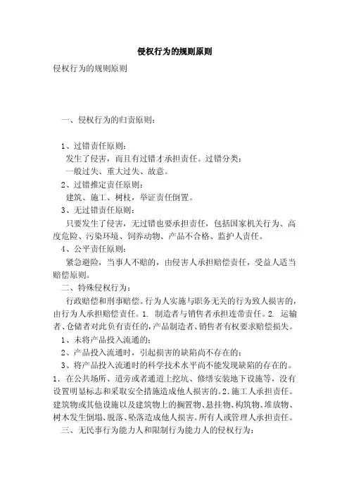侵权行为的规则原则（完整版）