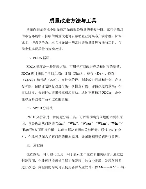 质量改进方法与工具