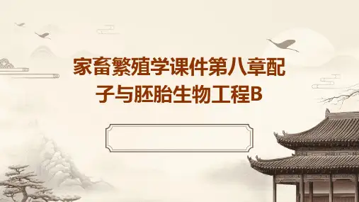 家畜繁殖学课件]第八章配子与胚胎生物工程B