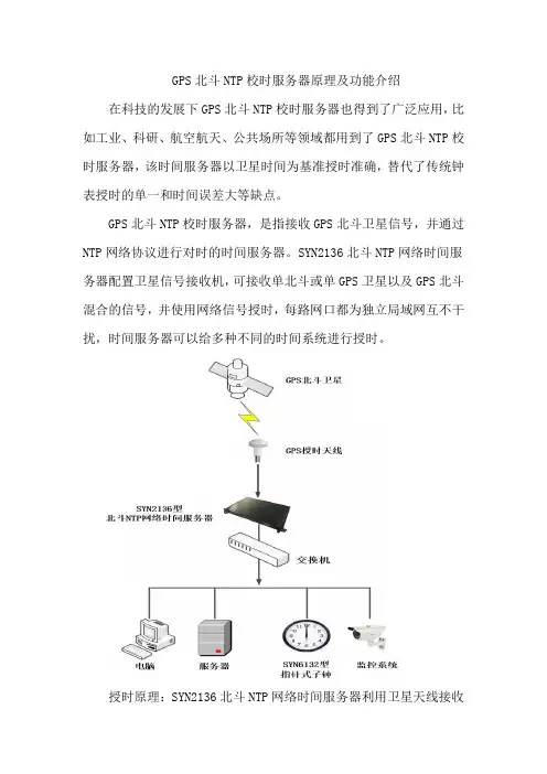 GPS北斗NTP校时服务器原理及功能介绍