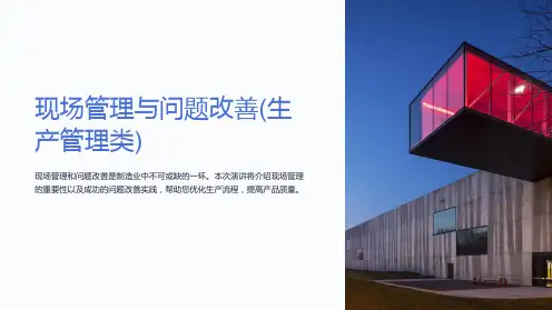 现场管理与问题改善(生产管理类)