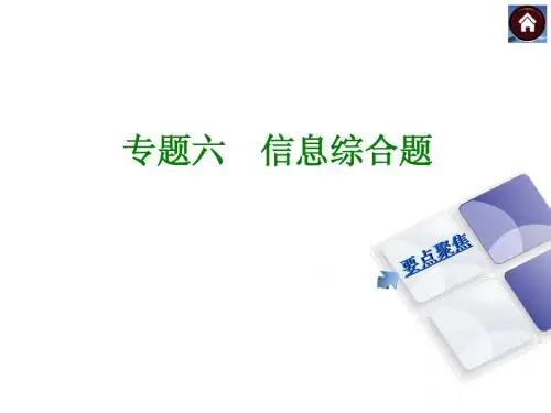 【中考复习方案】2015中考物理(广东)专题突破课件：专题六 信息综合题(共12张PPT)