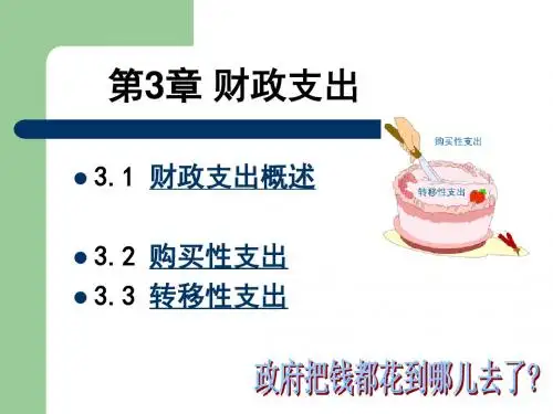 第3章 财政支出
