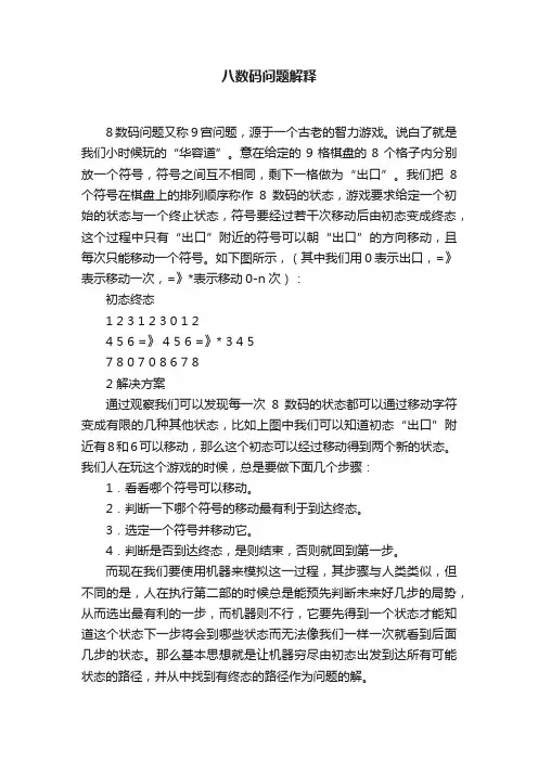 八数码问题解释